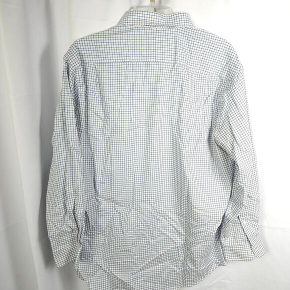 Jos A Bank 1905 Mens 17-34 Non Iron Tailored Fit Plaid Button Down Dress Shirt - Picture 3 of 6